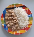 Krůtí maso na houbách s rýží